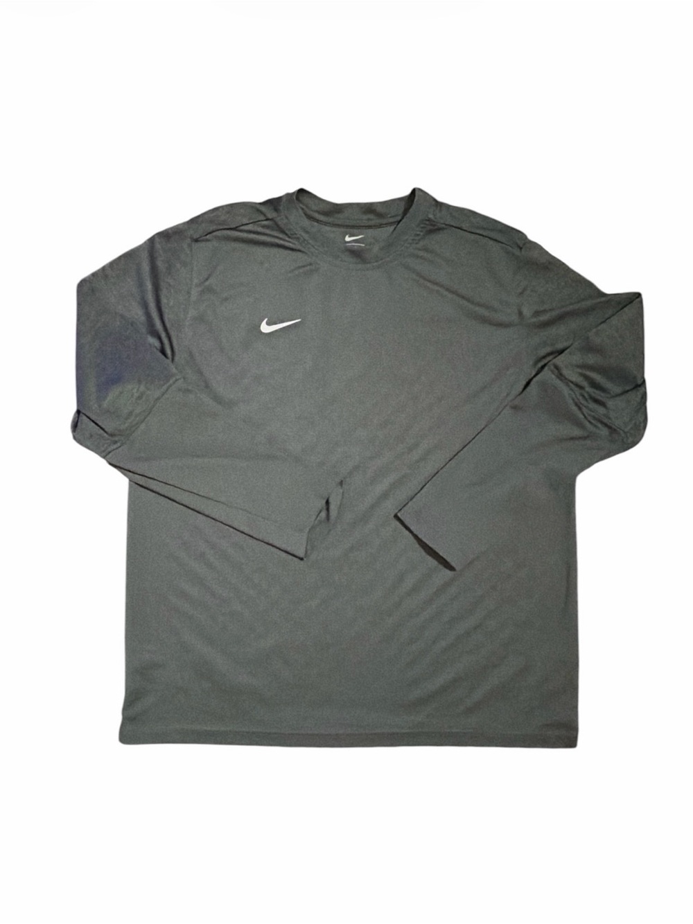 Nike Men’s Dri-FIT Long Sleeve Performance Training Shirt Gray Size L
